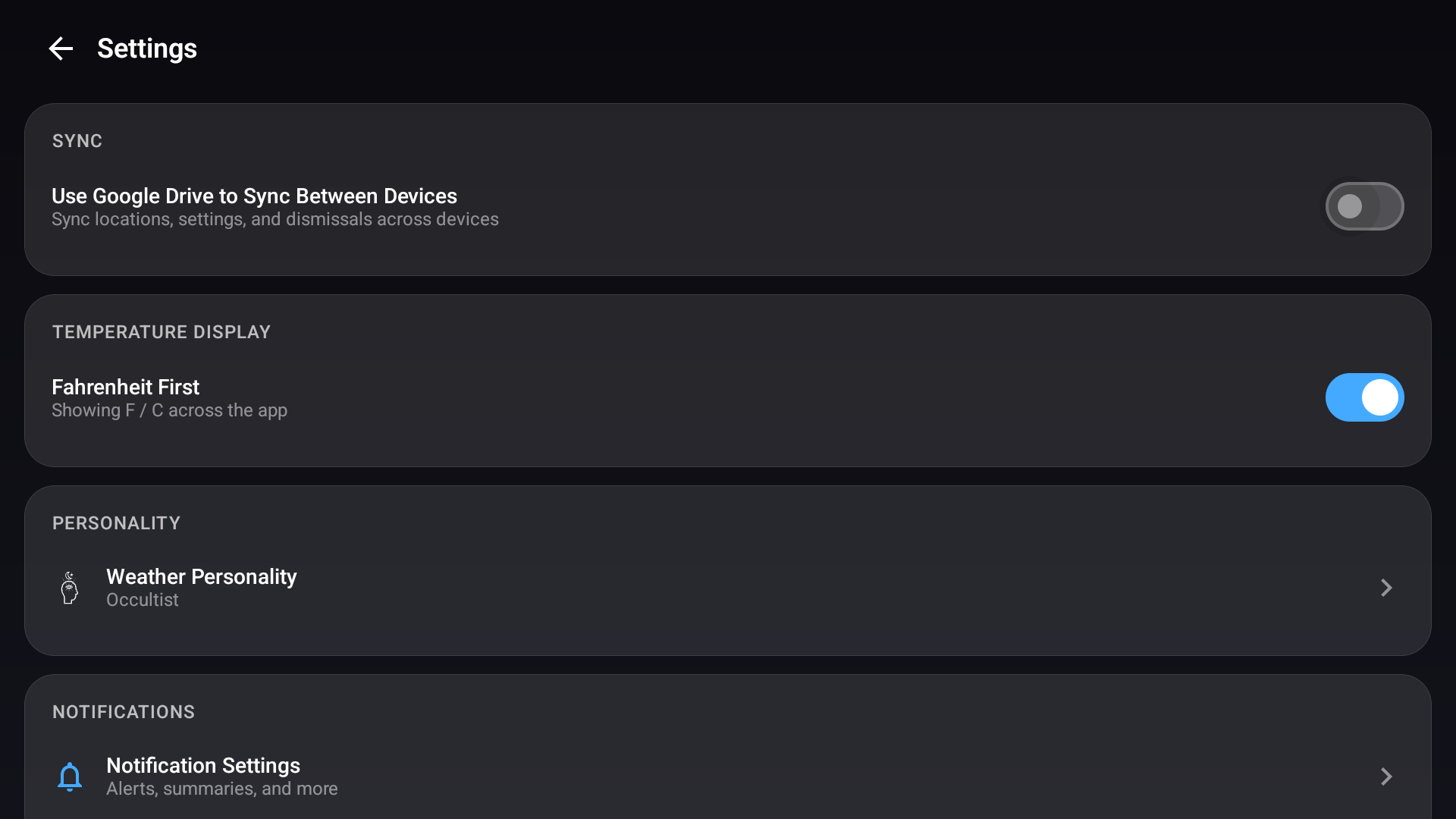 Google TV alert types