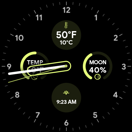 Wear OS weather view