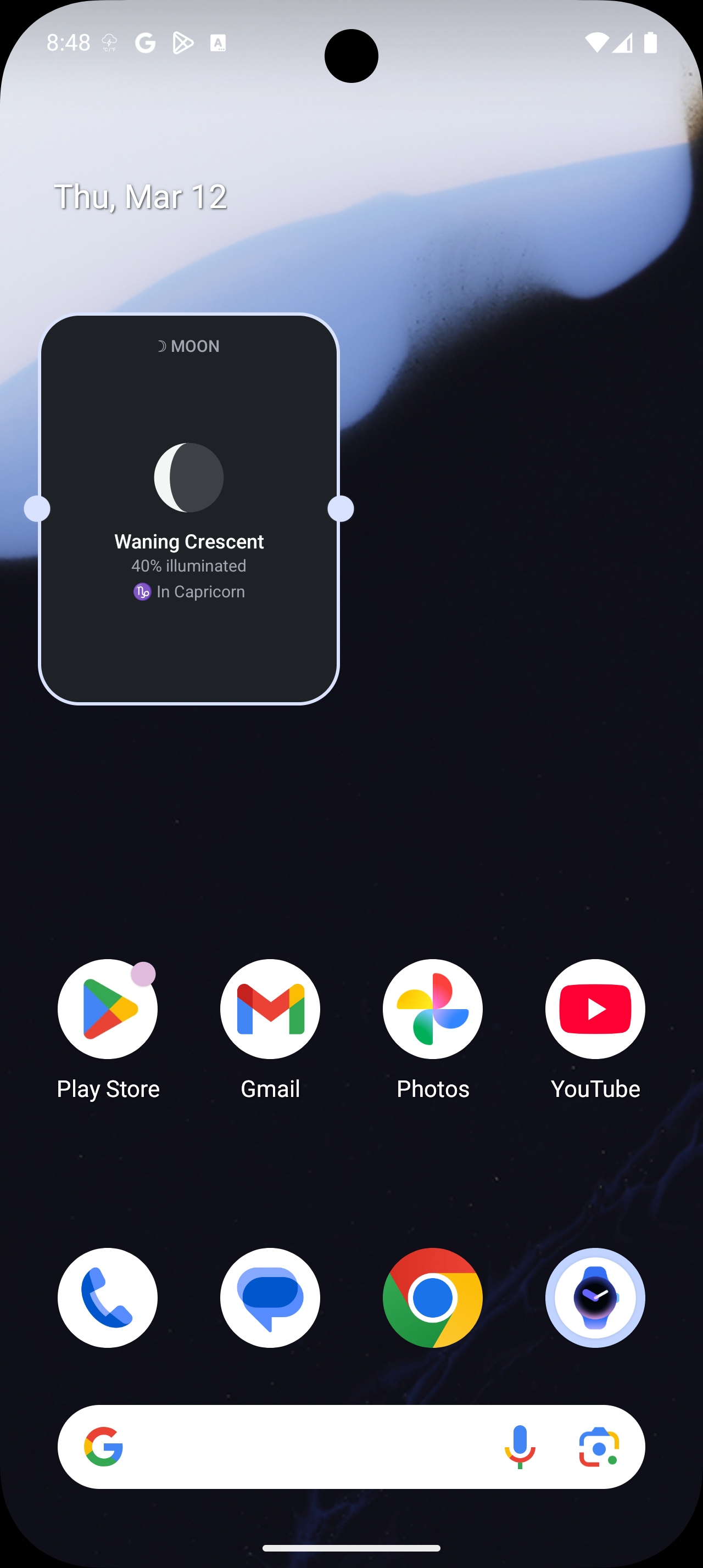 Android widget forecast