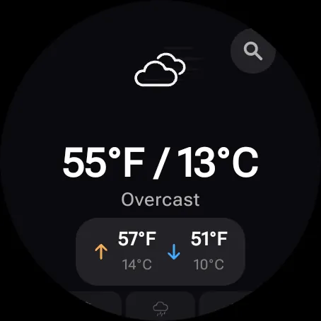 DualWeather on Wear OS: Hero forecast reykjavik