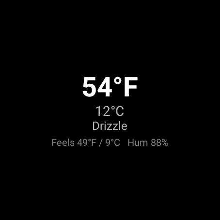 DualWeather on Wear OS: Unused tile weather reykjavik