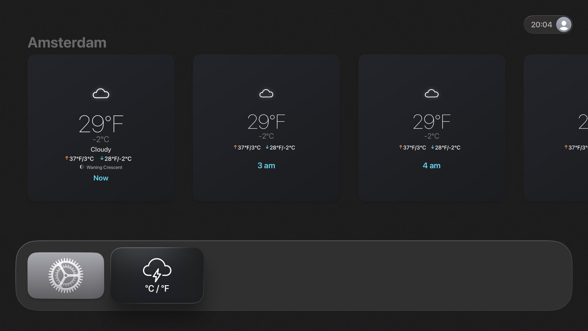 Apple TV top shelf widget