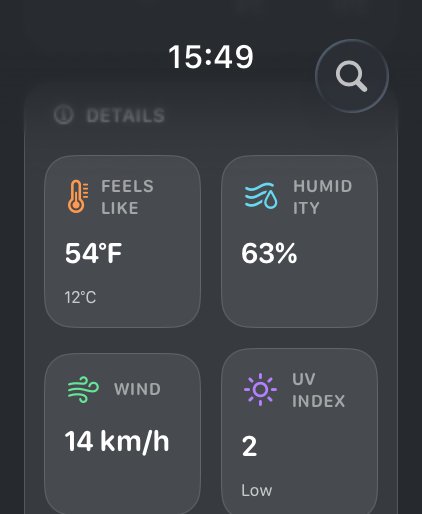 Watch weather details