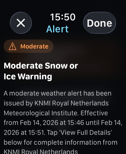 Watch weather alert detail